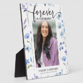 Blue Wildlfower Foto Forever in unserem Herzen Fotoplatte (Seite)