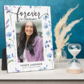 Blue Wildlfower Foto Forever in unserem Herzen Fotoplatte (Seite)