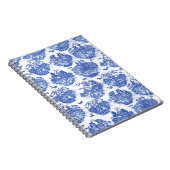 Blue Willow Animal Rabbit Deer Fox Bird Web Art Notizblock (Rechte Seite)