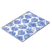 Blue Willow Animal Rabbit Deer Fox Bird Web Art Notizblock (Linke Seite)