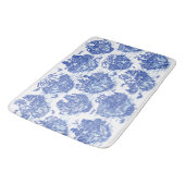 Blue Willow Animal Rabbit Dex Bird Toile Art Badematte (Schrägansicht)