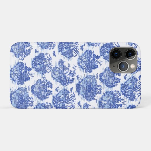 Blue Willow Animal Rabbit Dex Bird Toile Art Case-Mate iPhone Hülle (Rückseite (Horizontal))