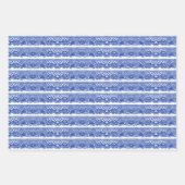 Blue Willow Animal Rabbit Dex Bird Toile Art  Geschenkpapier Set (Vorderseite 3)