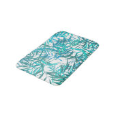 Blue Willow Blätter Bath Mat Badematte (Schrägansicht)