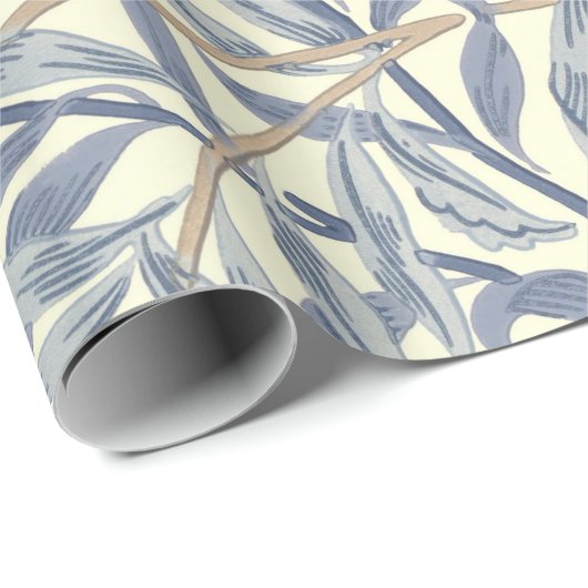Blue Willow Bough (von William Morris) Geschenkpapier (Rolleneckpunkt)