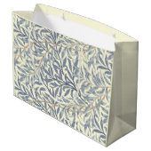 Blue Willow Bough (von William Morris) Große Geschenktüte (Rückseite Schrägansicht)