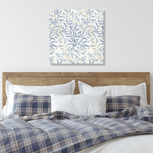 Blue Willow Bough (von William Morris) Leinwanddruck (Insitu (Schlafzimmer))