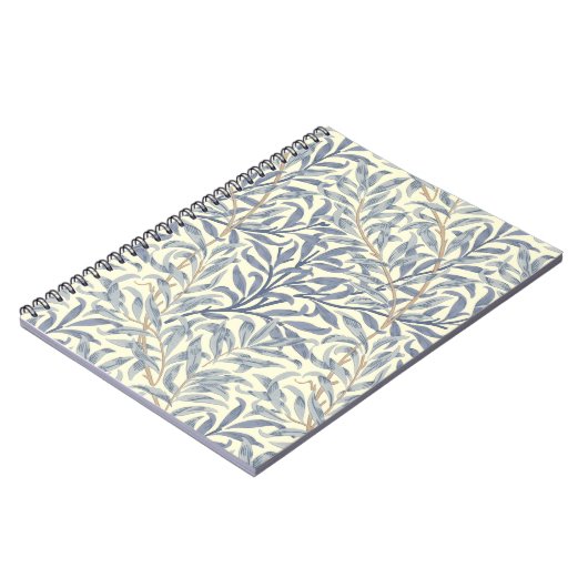 Blue Willow Bough (von William Morris) Notizblock (Linke Seite)