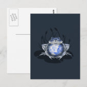 Blue Willow Bull Frog Postcard Postkarte (Vorne/Hinten)