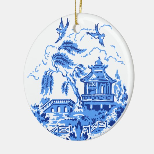 Blue Willow China Blue & White Ornament (Links)
