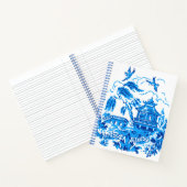 Blue Willow China Design Notebook Notizblock (Innenseite)