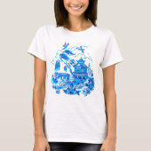 Blue Willow China Design T - Shirt (Vorderseite)
