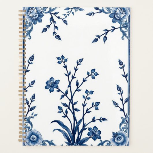 Blue Willow China Print Planer (Vorderseite)