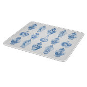 Blue Willow Chinoiserie Ginger Jars China Schneidebrett (Ecke)