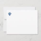 Blue Willow Chinoiserie Ginger Jars Dankeskarte (Rückseite)