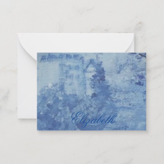 Blue Willow Chinoiserie Ginger Jars Jar Mitteilungskarte (Vorderseite)