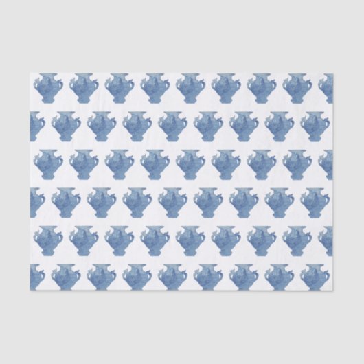 Blue Willow Chinoiserie Ginger Jars Seidenpapier (Vorderseite)