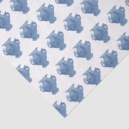 Blue Willow Chinoiserie Ginger Jars Seidenpapier (Ausschnitt)