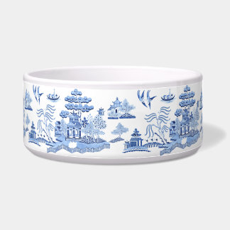 Blue Willow Chinoiserie Keramik Bowl Napf