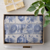 Blue Willow Decoupage Paper Seidenpapier (Geschenk)