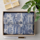 Blue Willow Decoupage Paper Seidenpapier (Geschenk)