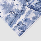 Blue Willow Decoupage Vase Floral Seidenpapier (Ausschnitt)