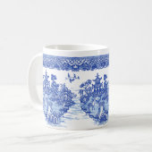 Blue Willow Deer Isle of Animals Classic Fun Art Kaffeetasse (Vorderseite Links)