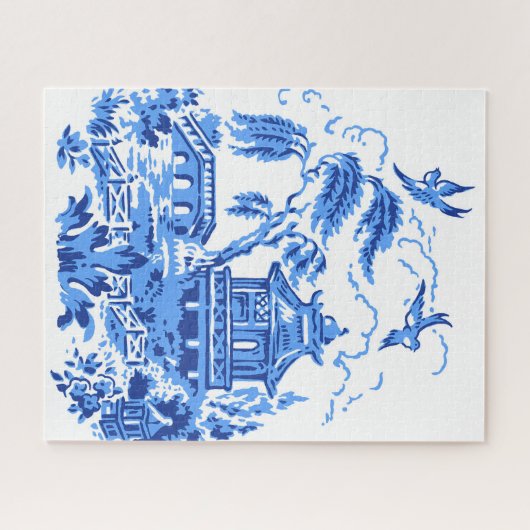 Blue Willow Design Puzzle (Horizontal)