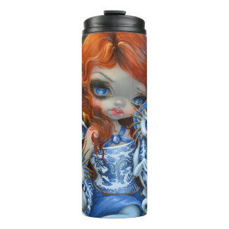 "Blue Willow Dragonlings" Thermosbecher