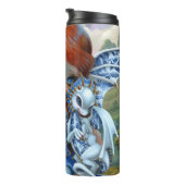 "Blue Willow Dragonlings" Thermosbecher (Nach rechts gedreht)