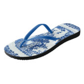 Blue Willow Flip Flops - Sie sind angekommen Badesandalen (Schrägansicht)