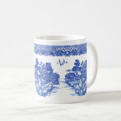 Blue Willow Fox Isle of Animals Classic Fun Design Kaffeetasse (VorderseiteRechts)
