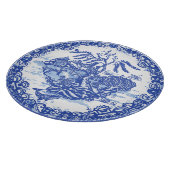 Blue Willow Fox Kaninchen Eichhörnchen Bird Whale Schneidebrett (Ecke)