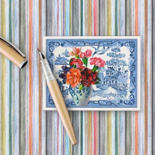 Blue Willow Greetings Postkarte