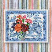 Blue Willow Greetings Postkarte