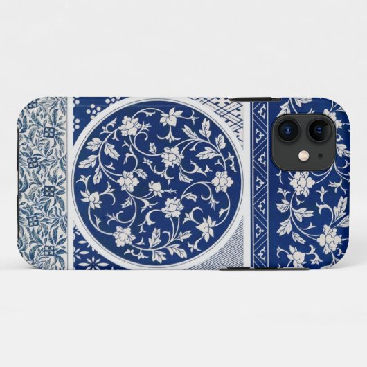 Blue Willow Ming Dynastie China Botanisch Case-Mate iPhone Hülle (Rückseite (Horizontal))