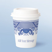 Blue Willow Paper Cups Pappbecher