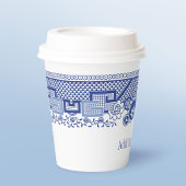 Blue Willow Paper Cups Pappbecher