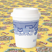 Blue Willow Paper Cups Pappbecher