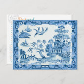 Blue Willow Poatcard Postkarte (Vorne/Hinten)