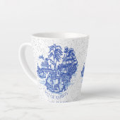 Blue Willow Rabbit Island Whimsical Crackle Look L Milchtasse (Linke Ecke)
