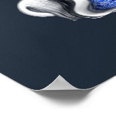 Blue Willow Shih Tzu Poster (Ecke)