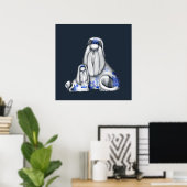 Blue Willow Shih Tzu Poster (Heimbüro)