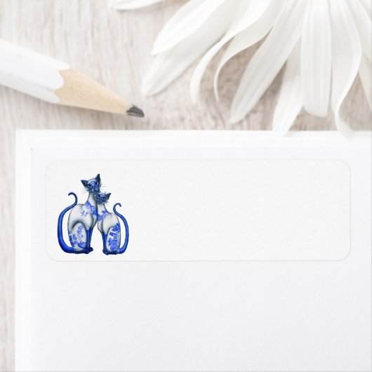 Blue Willow Siamese Cats (Insitu)