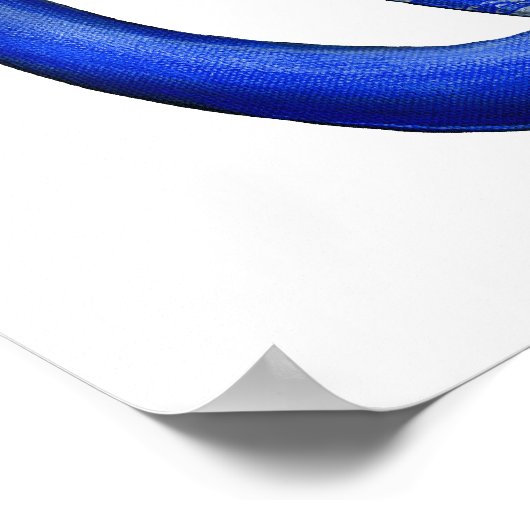 Blue Willow Siamese Cats Poster (Ecke)