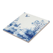 Blue Willow Swans Lake Scene Fliese (Seite)