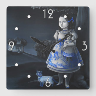 Blue Willow Wall Uhr