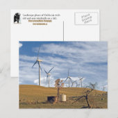 Blue Wind Postcard Postkarte (Vorne/Hinten)