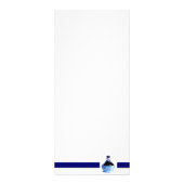 Blue Wine Bottle Rack Card Werbekarte (Vorne)