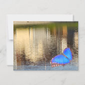 Blue Wing Reflection Magneteinladung (Vorderseite)